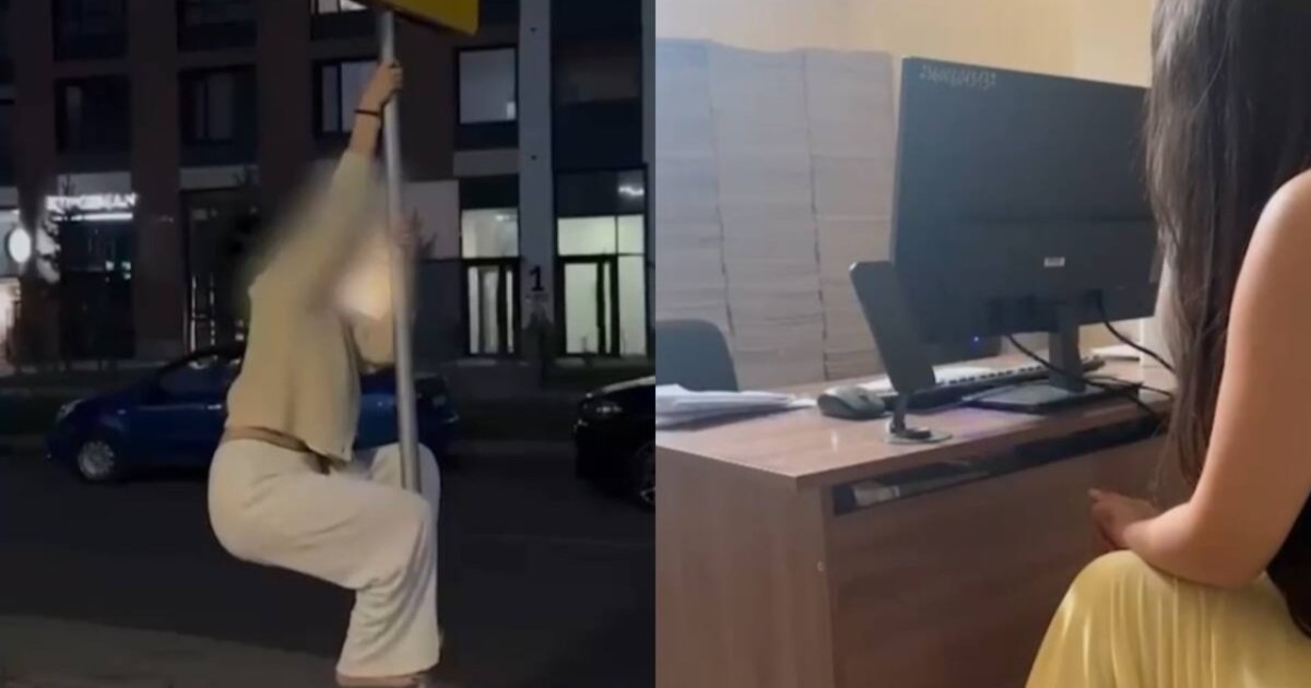 Астанада жол белгісіне шығып билеген бойжеткен жауапқа тартылды