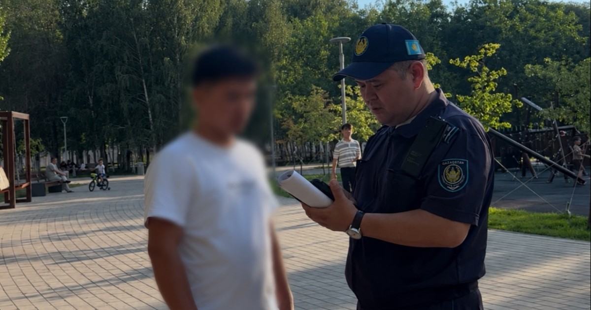 Елорданың «Ататүрік» саябағында қоғамдық тәртіпті сақтау мақсатында рейд өтті