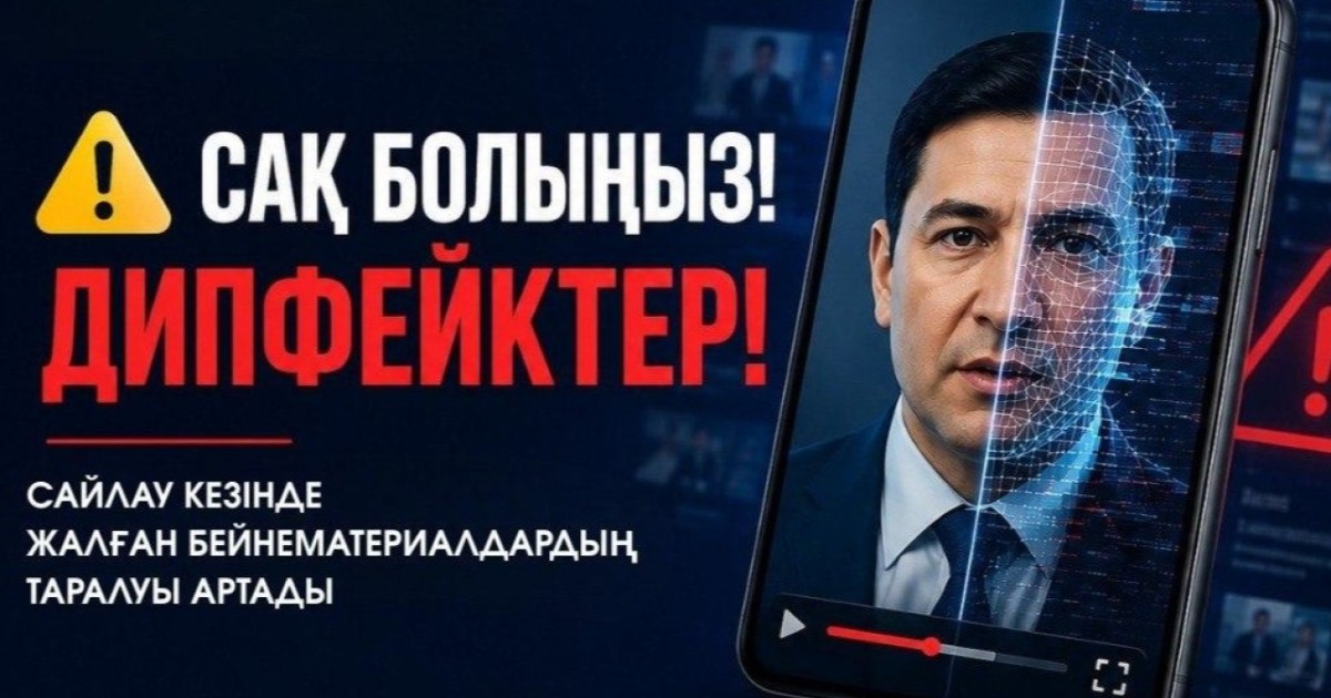Сайлау науқаны кезеңінде дипфейктер жиілеуі мүмкін: Жалған ақпаратқа қарсы іс-қимыл орталығы ескертеді
