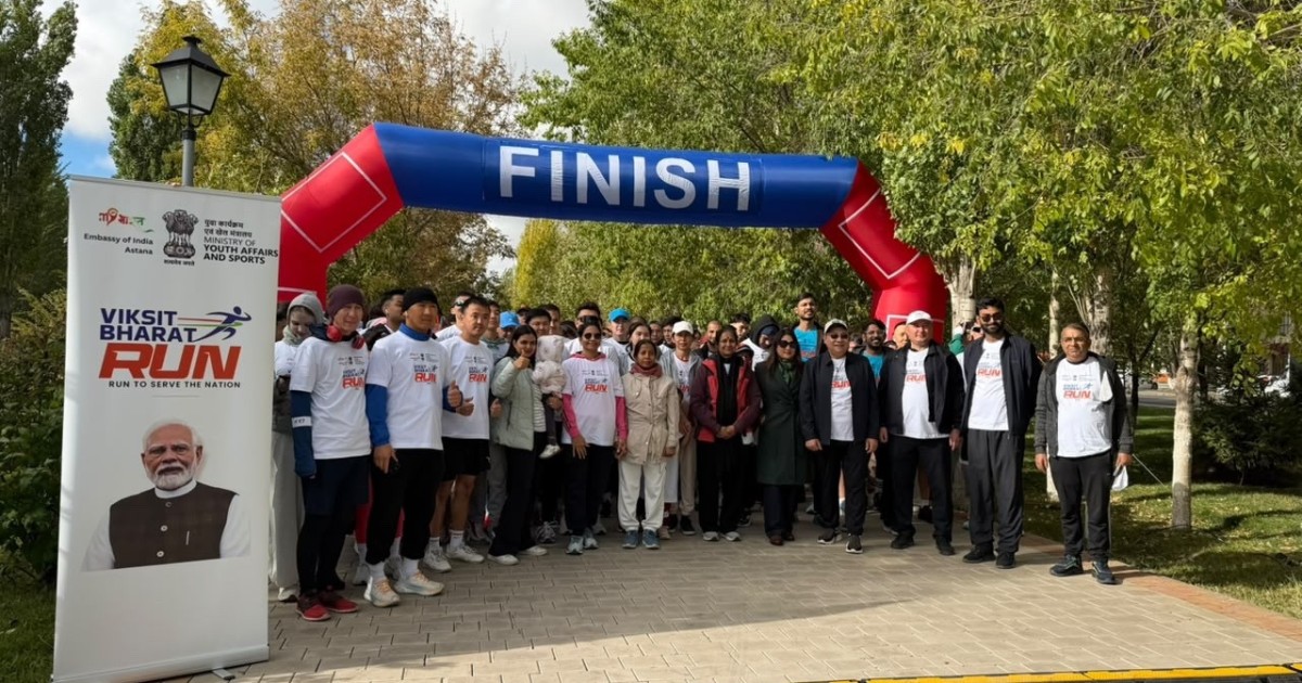 Елордада «Viksit Bharat Run 2026» жарысына  250 -ге жуық адам қатысты