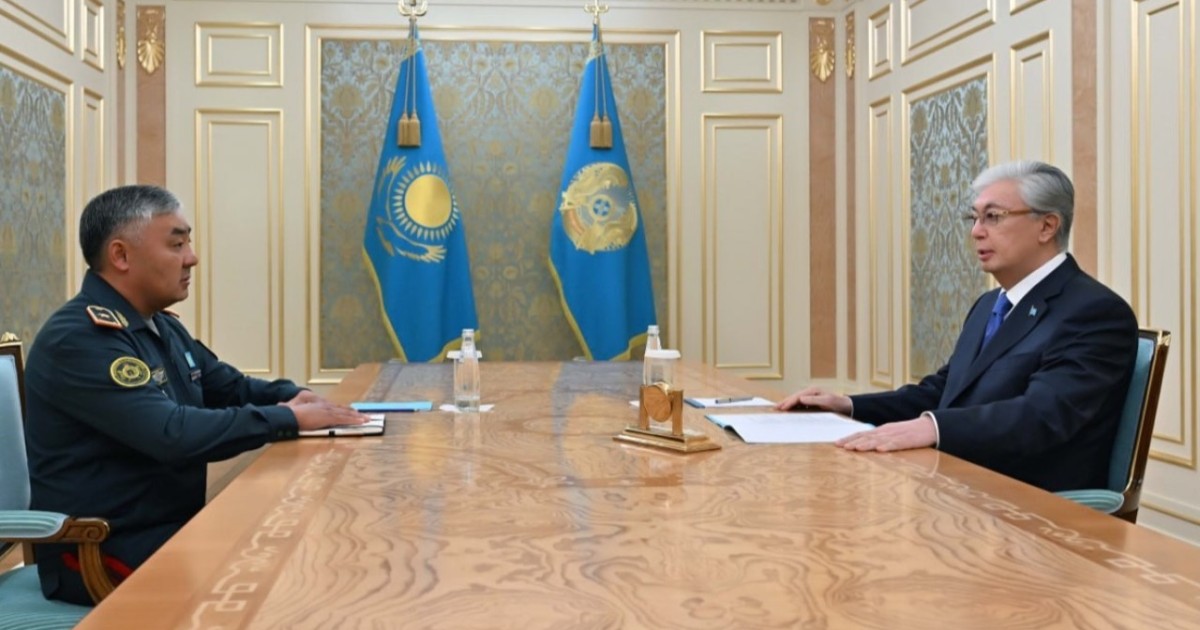 Мемлекет басшысы Қорғаныс министрі Айдос Мырзахметовті қабылдады