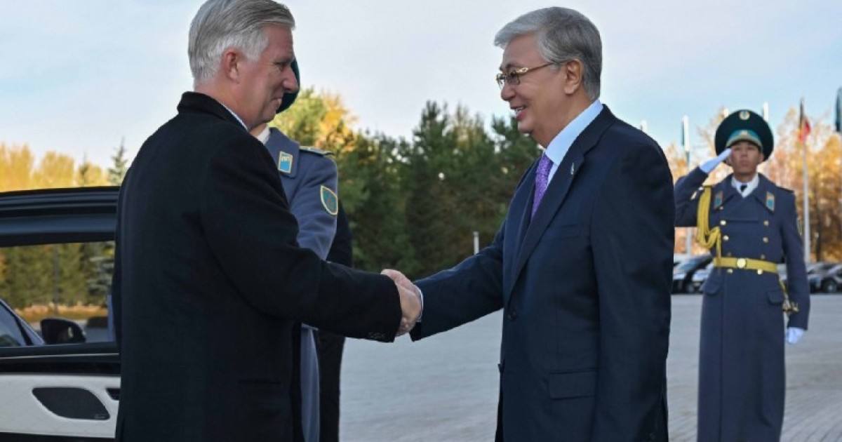 Президент Бельгия Королі мен Патшайымын Ақордада қарсы алды