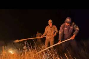 Ақтөбе облысында 550 гектар құрғақ шөп өртенді