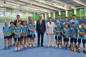 Мемлекет басшысы «Дәулет» теннис орталығына барды