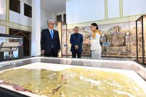 Қазақстан Президенті мен Түрікменстан Халк Маслахатының Төрағасы Turkistan визит орталығына барды