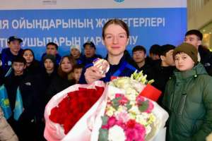 Елордалықтар конькимен жүгіруден қысқы Азиада  жүлдегерлерін қарсы алды