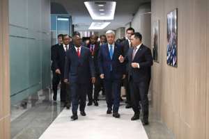 Қазақстан мен Гвинея-Бисау президенттері «Астана» халықаралық қаржы орталығына барды