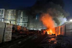 Ұлттық ұлан әскери қызметшілері елордада өрттің таралуына жол бермеді