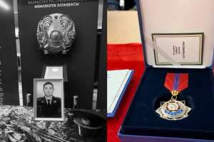 Қызмет бабында қаза тапқан полицей марапатталды