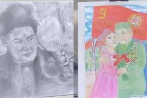 Жеңістің 80 жылдығына орай балалар арасында сурет байқауы өтті