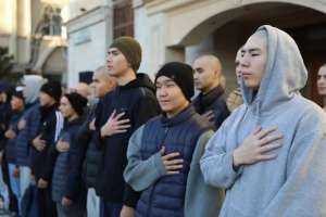 Астанадан әскерге шақырылған жастар Десанттық-шабуылдау әскерлерінің қатарына аттанды