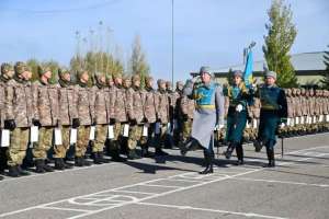 Елордада 200-ге жуық әскери қызметшіні запасқа шығару рәсімі өтті