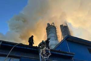 Астанада цехтан өрт шықты (ФОТО, ВИДЕО)