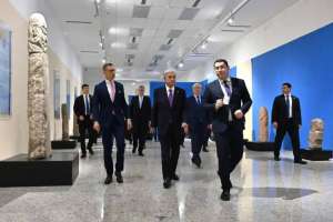 Қасым-Жомарт Тоқаев пен Александр Стубб Ұлттық музейге барды