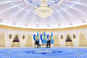 Қасым-Жомарт Тоқаев Финляндия Президентін Ақордада қарсы алды