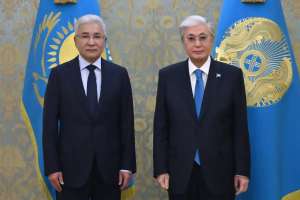 Мемлекет басшысы ҰҚШҰ Бас хатшысы Иманғали Тасмағамбетовпен кездесті