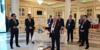 Colman Domingo and Jude Law at amfAR’s Venice Gala