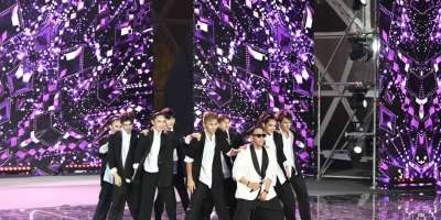 Colman Domingo and Jude Law at amfAR’s Venice Gala