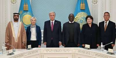 Colman Domingo and Jude Law at amfAR’s Venice Gala