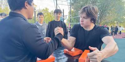 Colman Domingo and Jude Law at amfAR’s Venice Gala