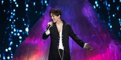 Colman Domingo and Jude Law at amfAR’s Venice Gala