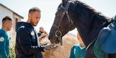 Colman Domingo and Jude Law at amfAR’s Venice Gala