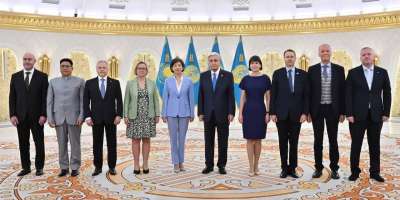 Colman Domingo and Jude Law at amfAR’s Venice Gala