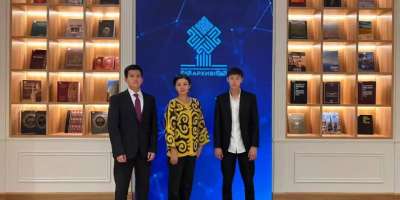 Colman Domingo and Jude Law at amfAR’s Venice Gala