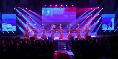 Colman Domingo and Jude Law at amfAR’s Venice Gala