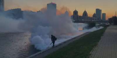 Colman Domingo and Jude Law at amfAR’s Venice Gala