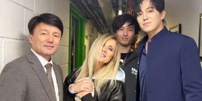 Colman Domingo and Jude Law at amfAR’s Venice Gala