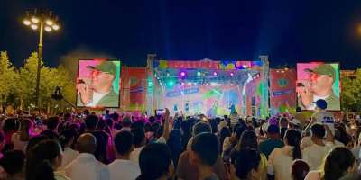 Colman Domingo and Jude Law at amfAR’s Venice Gala