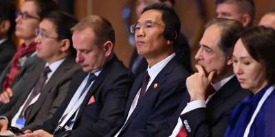 Colman Domingo and Jude Law at amfAR’s Venice Gala