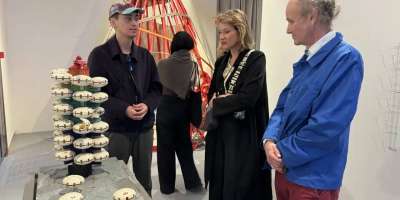 Colman Domingo and Jude Law at amfAR’s Venice Gala