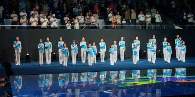 Colman Domingo and Jude Law at amfAR’s Venice Gala