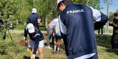 Colman Domingo and Jude Law at amfAR’s Venice Gala