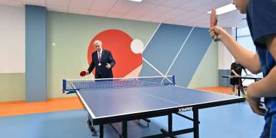 Colman Domingo and Jude Law at amfAR’s Venice Gala