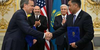 Colman Domingo and Jude Law at amfAR’s Venice Gala