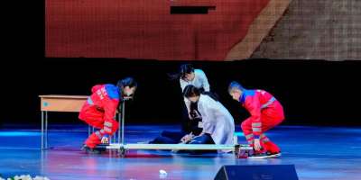 Colman Domingo and Jude Law at amfAR’s Venice Gala