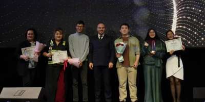 Colman Domingo and Jude Law at amfAR’s Venice Gala