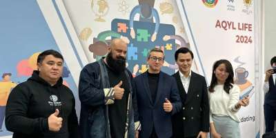 Colman Domingo and Jude Law at amfAR’s Venice Gala