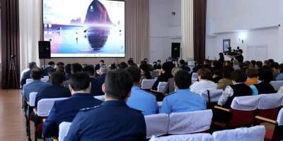 Colman Domingo and Jude Law at amfAR’s Venice Gala
