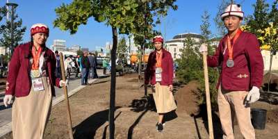 Colman Domingo and Jude Law at amfAR’s Venice Gala