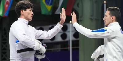 Colman Domingo and Jude Law at amfAR’s Venice Gala