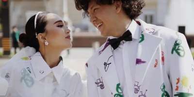 Colman Domingo and Jude Law at amfAR’s Venice Gala