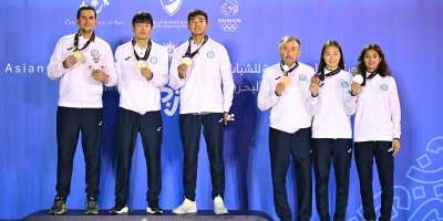 Colman Domingo and Jude Law at amfAR’s Venice Gala
