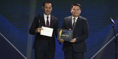 Colman Domingo and Jude Law at amfAR’s Venice Gala