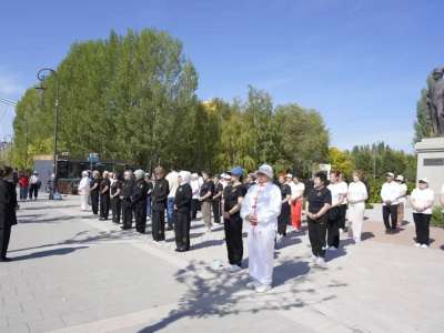 Астанадағы «Ататүрік» саябағында зейнеткерлер цигун жаттығуын жасады