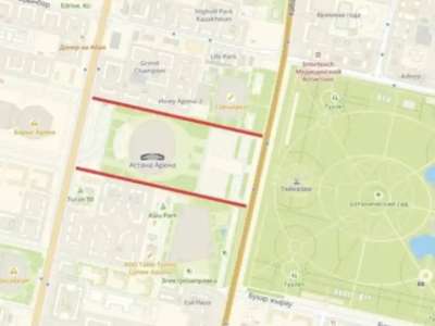 “Астана арена” стадионы маңында «Алау» мұз сарайы мен «Сарыарқа» велотрегі жағынан автокөлік қозғалысы уақытша шектеледі