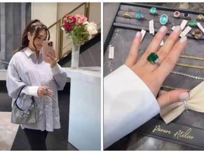 «14 карат»: Ерке Есмахан күйеуі Раймның сыйлығын көрсетті